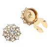 Elegant Multicolor Glass Cufflinks With Alloy Base For Business Meetings And Formal Event