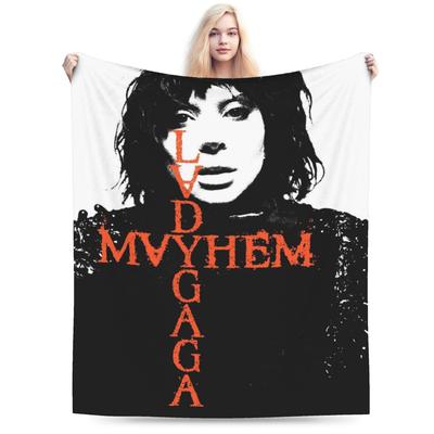 Lady Gagas Mayhem Blankets Velvet Spring Autumn   Multifunction Lightweight Thin Throw Blankets for Bedding Travel Bedspreads