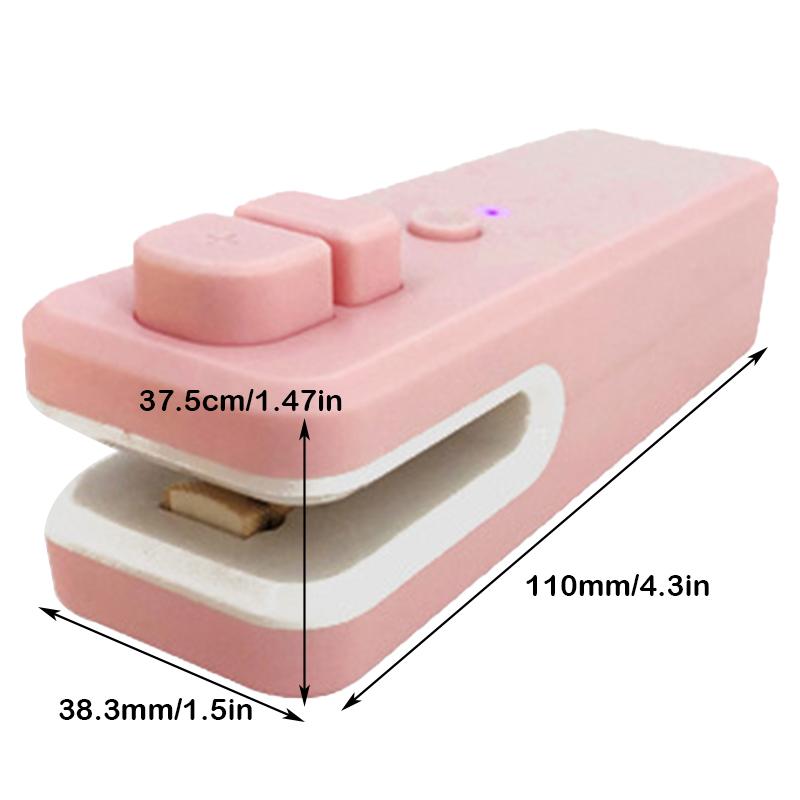 Rechargeable Bag Sealer Portable Handheld Sealing Machine Fast Heating Heat Chip For Home