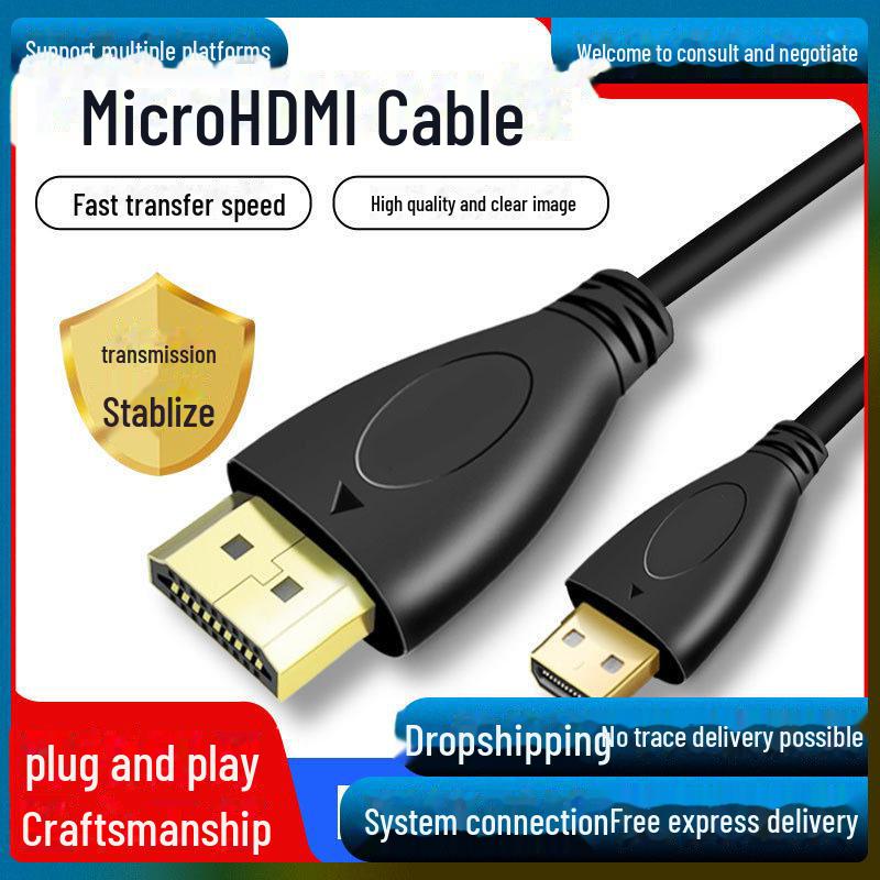

Адаптер кабеля Micro HDMI - HDMI для камеры, ноутбука, телевизора 0.5 meter