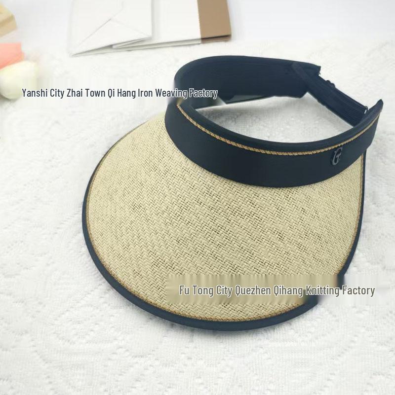 Women's UV Protection Straw Sun Hat with Face Shield, Korean Style, Wide Brim
