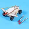 Wood Siege Catapult Model Hands on Assembly Toy Children Learning Toy Easy Installation for Kids Teen Student Aged 7-14