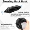 Steering Rack Boot Kit, Universal Steering Rack And Pinion Tie Rod Boots, Dustproof Silicone Inner Tie Rod Boot Set With Rack And Pinion Bellow Cable