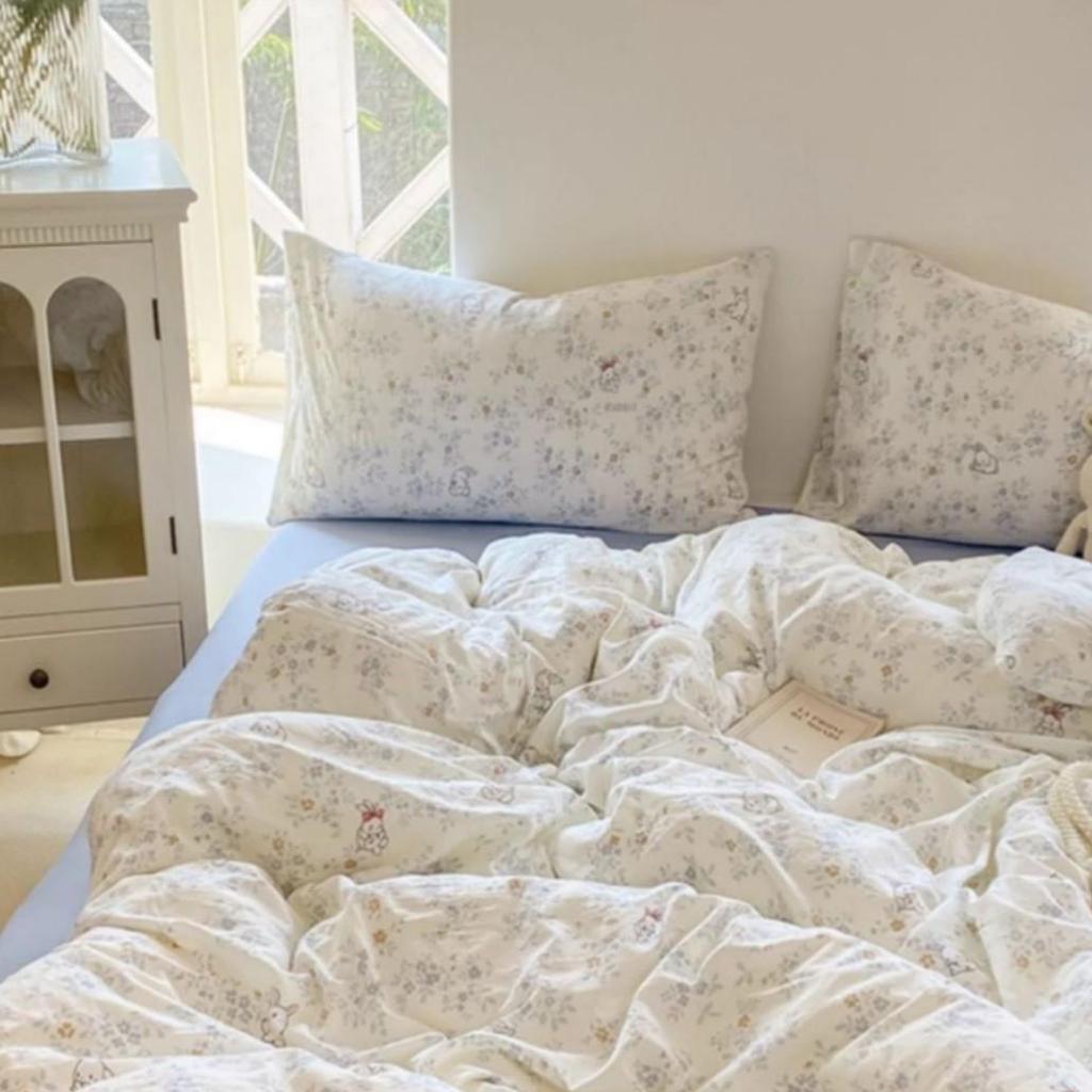 2025 New Style Summer Bedding Set: Double Layer Gauze Bed Sheet & Duvet Cover, Dormitory Four-Piece Set