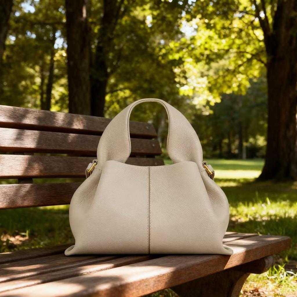 Bolsa Tote & Transversal Boling'en Luxo Couro Francês Textura Lichia para Almoço