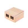Unfinished Log Color Wooden Watch Box Diy Pine Wood Treasure Chest With Locking Clasp Hinged Lid Jewelry Storage Box
