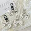 Metal Bowknot Charm Keychains Sweet Cool Pendant Hanging Ornament Keyring Backpack Decoration Jewelry for Women Girls