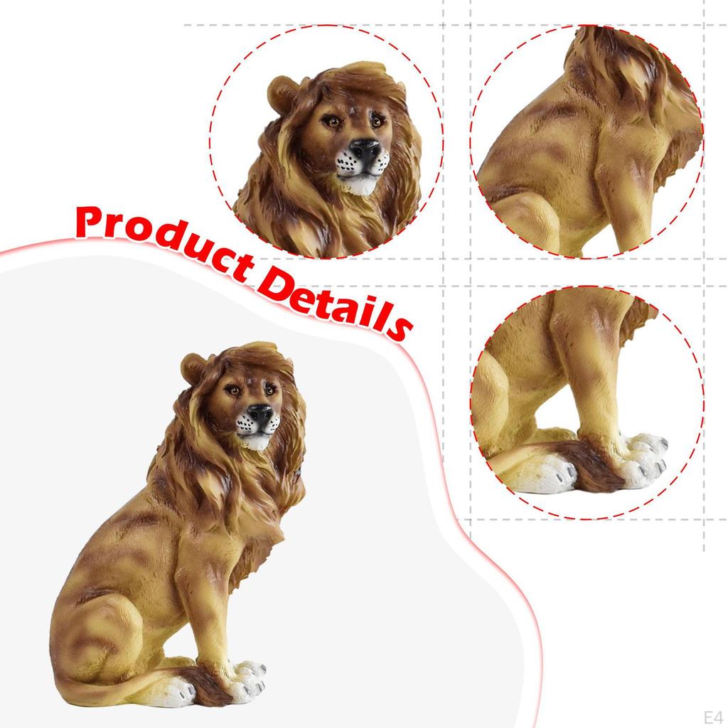 Liūto figūrėlė stalui, miniatiūrinė skulptūra namams ir biurui