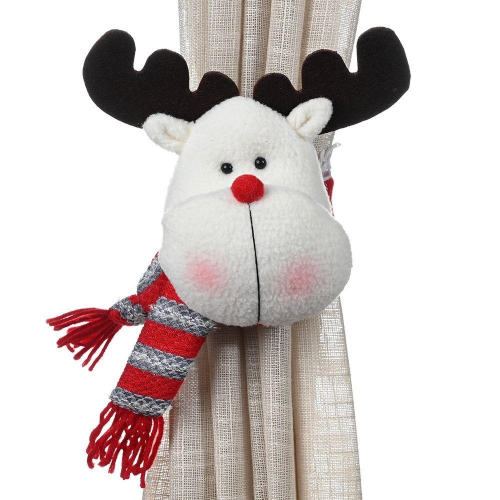

Elk Curtain Tieback Snowman Curtain Straps Різдвяна штора Пряжка Home elk