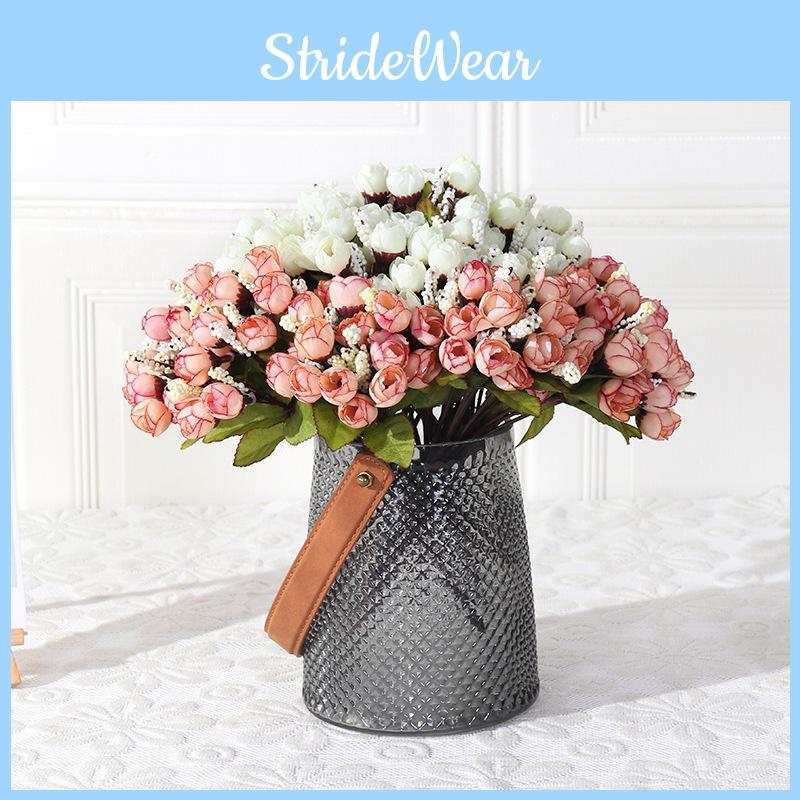 Buds Realistic Rose Silk Floral Arrangement For Outdoor Events Home Photography Decoration