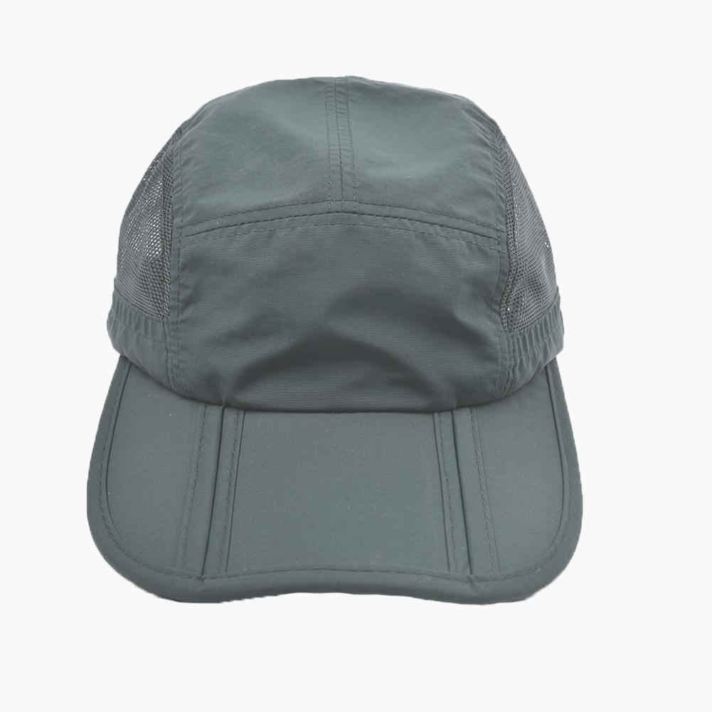 Collapsible Solid Color Shading Adjustable Baseball Cap Sun Protection Unisex Men Spring Summer Snapback Dad Hat