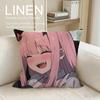 Mecha DARLING in the FRANXX Cushion Cover Pillowcase Set Pcs x x Breathable Washable Sofa Cushion Cover