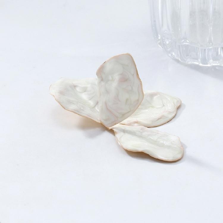 Elegant Flower Studs Earrings Fashion Ear Pendant Flower Ear Jewelry Waterproof Ear Studs Alloy Texture for Daily Party