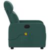 Massage Chair Dark Green Fabric