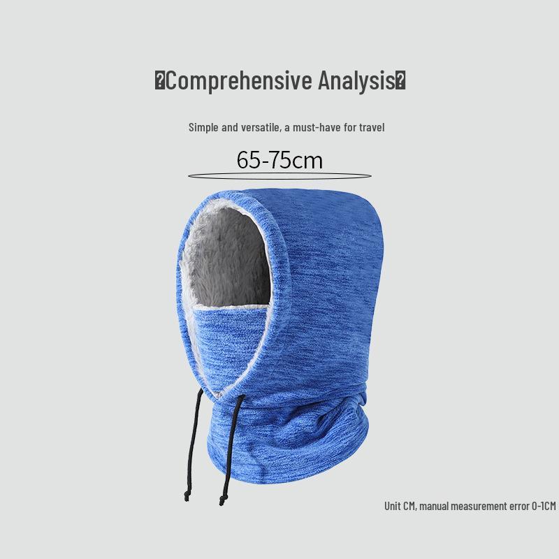 Women's Ionic Warm Cycling Hat and Scarf Pullover for Autumn and Winter Outdoor Skiing