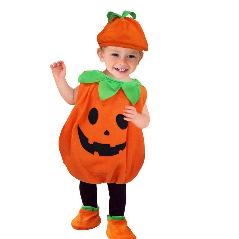 

Kid Halloween Pumpkin Costume Toddler Baby Childern Cosplay Girl Boy Dress Fancy 110cm