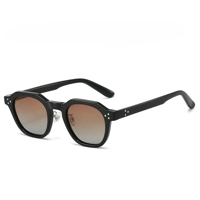 New TR9 Polygonal Sunglasses UV400 Advanced Street Photography Fashionable Retro Sunscreen Glasses