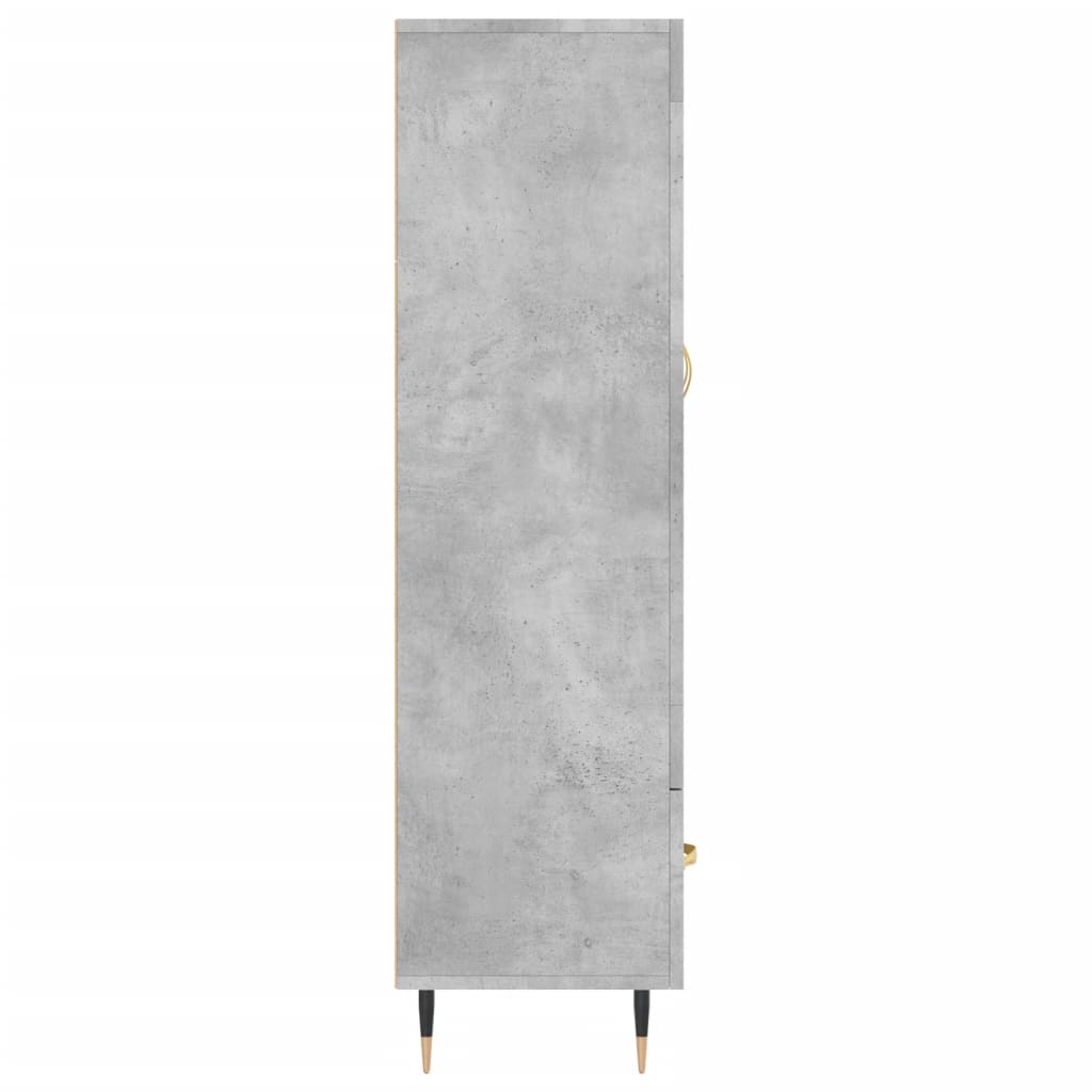 Highboard Concrete Grey 69.5 X 31 X 115 Cm Particleboard