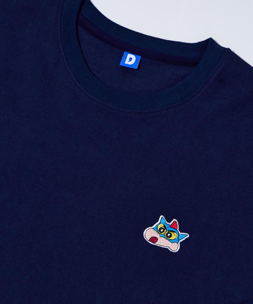 Daenkkomma Crayon Shin-Chan Mini Embroidered Short Sleeve T-Shirt