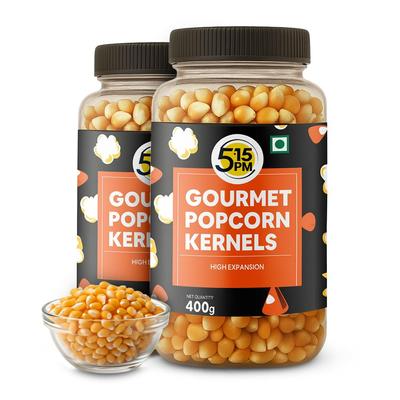 5:15PM Popcorn Kernel Seeds 400g X Pack of 2 | Big Gourmet Corn Kernels High Expansion Perfect for Snacking
