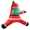 5.9ft Xmas Inflatable Santa Outdoor Decoration Climbing Santa with Present Bag Blow Up Decor Built In LED Light for
