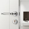 Golden Bedroom Door Lock Indoor Split Lock Zinc Alloy Door Handle Silent Locks Wood Door Safety Locks Doors Hardware Accessories