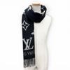 Great LOUIS VUITTON muffler reykjavik Echarpe Monogram Fringe cashmere M71040 Used