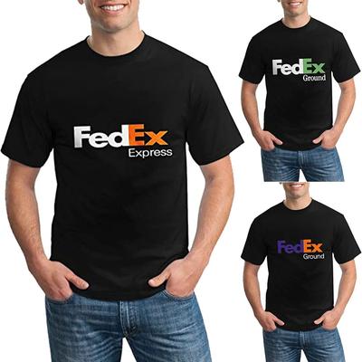 Tricou Unisex la Modă cu Mânecă Scurtă și Gât Rotund FedEx Tricouri Grafice Casual pentru Bărbați Bluză Amuzantă Bumbac Haine de Lucru Cadouri