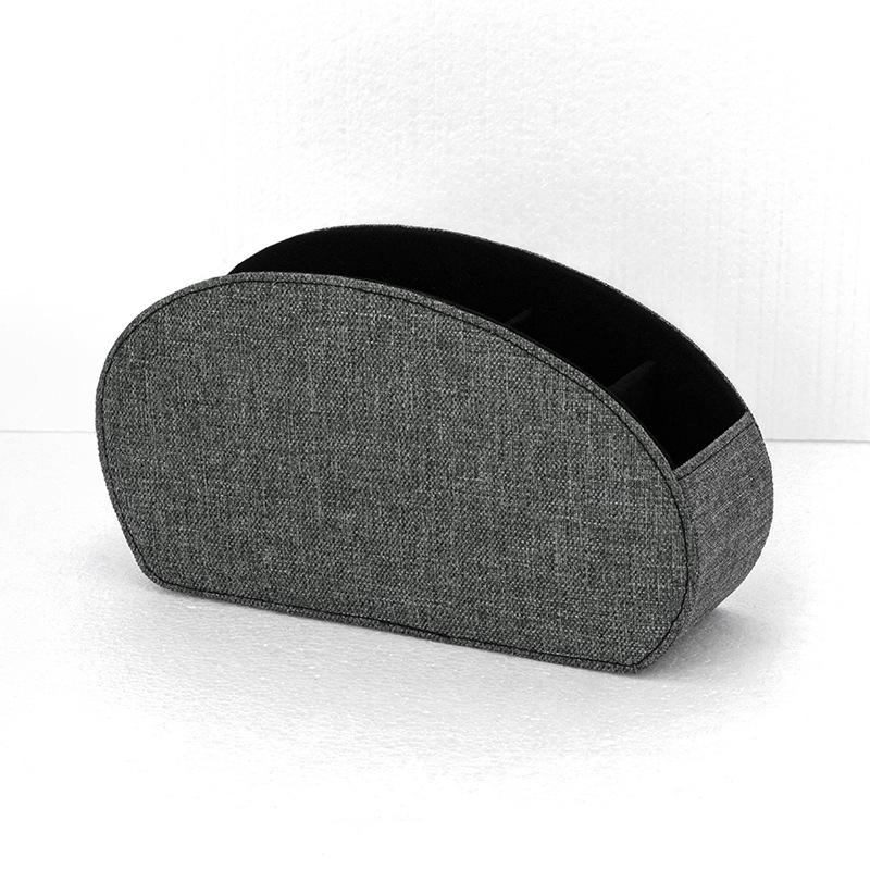 

Leather Remote Control Storage Box for Living Room, Office and Home Use, Desktop Storage and Organization, PU Makeup Box
