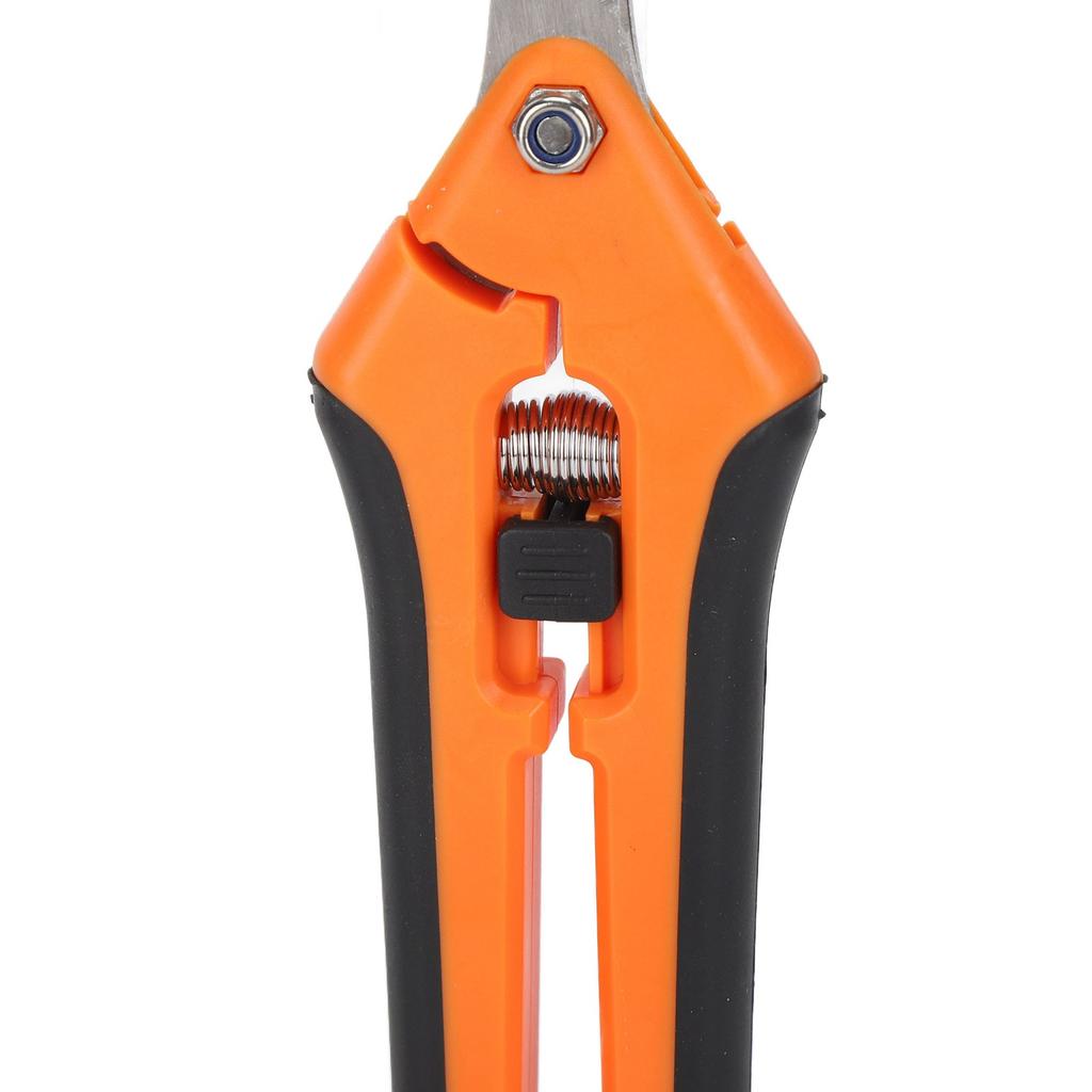 Garden Shrs Spring Loaded Side Locking Automatic Push Stainless Steel Garden Scissors