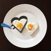 Large Heart Eggs Rings Stainless Steels Heart Eggs Rings for Perfectly Shape Eggs and Pancakes In the Kitchens
