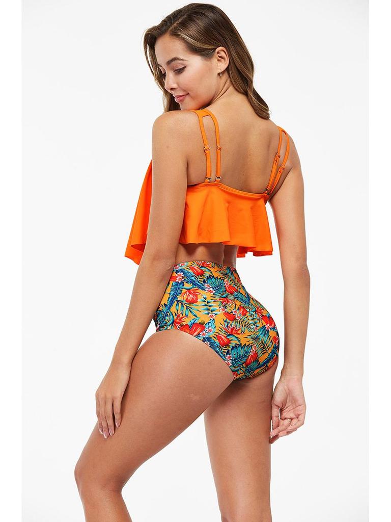 European & American Ruffle High Waist Bikini - Women's Bestseller Swimsuit 2020