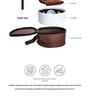 Portable Ceramic Kung Fu Travel Tea Set with Tray and Case