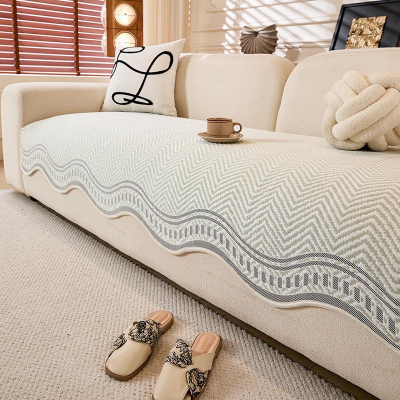 

Premium Sense Combination Sofa Cushion Universal In All Seasons New Summer Fixed Straight Row Seat Cushion Cover Cloth Cover 70*70cm