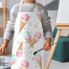 1pc Large Solid Color Background Romantic Heart Pattern Apron, Home Decoration Kitchen Wear, Sleeveless Durable Washable Unisex Cooking Apron,