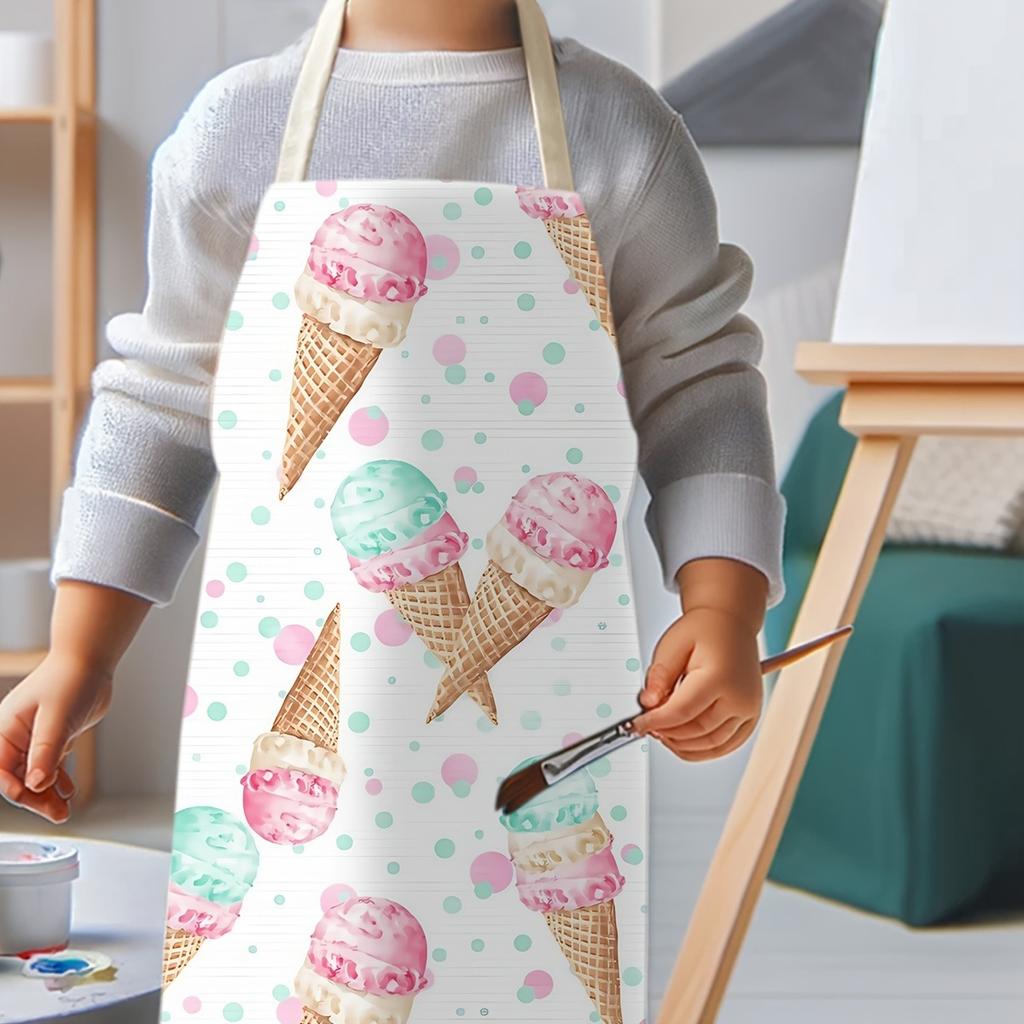 1pc Large Solid Color Background Romantic Heart Pattern Apron, Home Decoration Kitchen Wear, Sleeveless Durable Washable Unisex Cooking Apron,