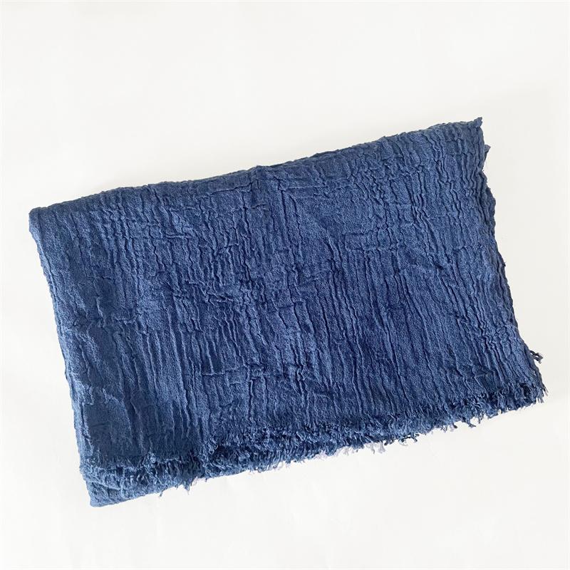 New Design Autumn Winter Women Warm Scarf Simple Solid Plain Linen Cotton Muslim Shawls Kerchief Wrap Head Hair Pashmina Stoles