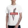 Palestine Flag Gaza T Shirts Unisex Pure Cotton Vintage TShirt Round Collar Tees Short Sleeve Tops Summer