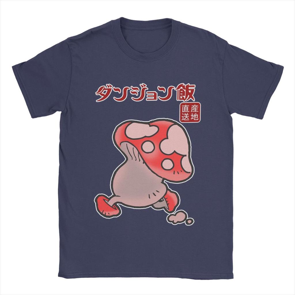 Humorná Lahodná V Podzemí Houbová Trička Pánská Kulatý Výstřih Čistá Bavlna Tričko Anime Trička s Krátkým Rukávem Plus Size Oblečení