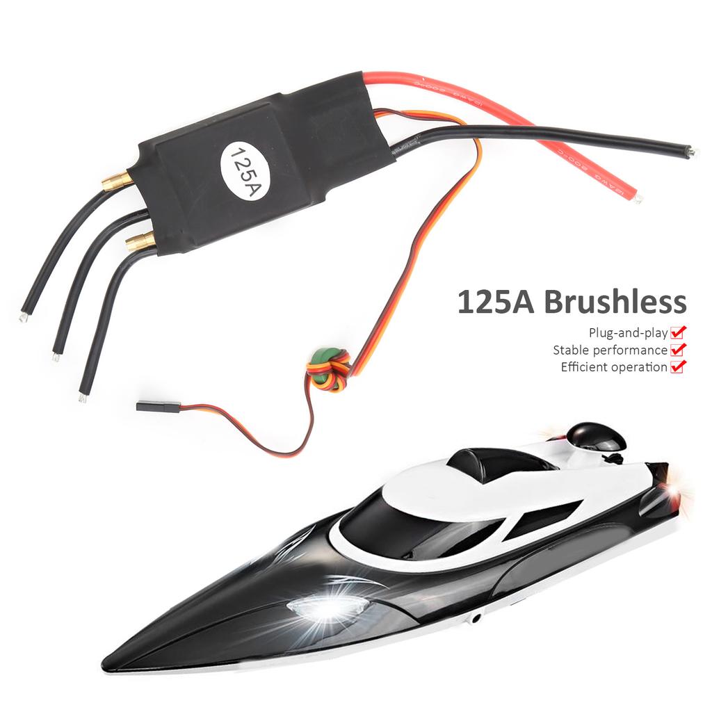 125A ESC Brushless Water Cooling Electric Speed Controller ESC for RC Boat Model