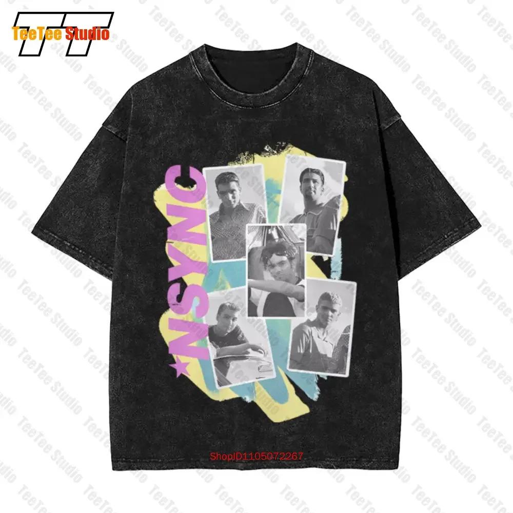 Womens Photo Collage Nsync Vintage Oversized TShirt SBI S