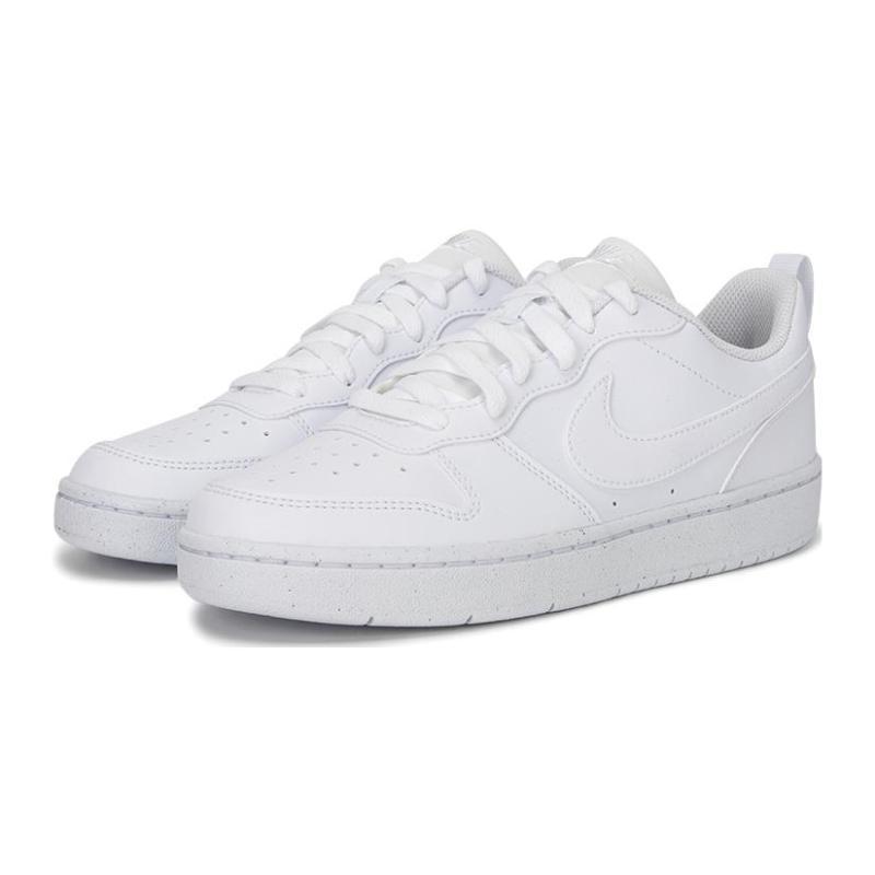 Nike Court Borough Slip Resistant Low top Kids' Skateboarding Shoes White Sneakers DV5456-106