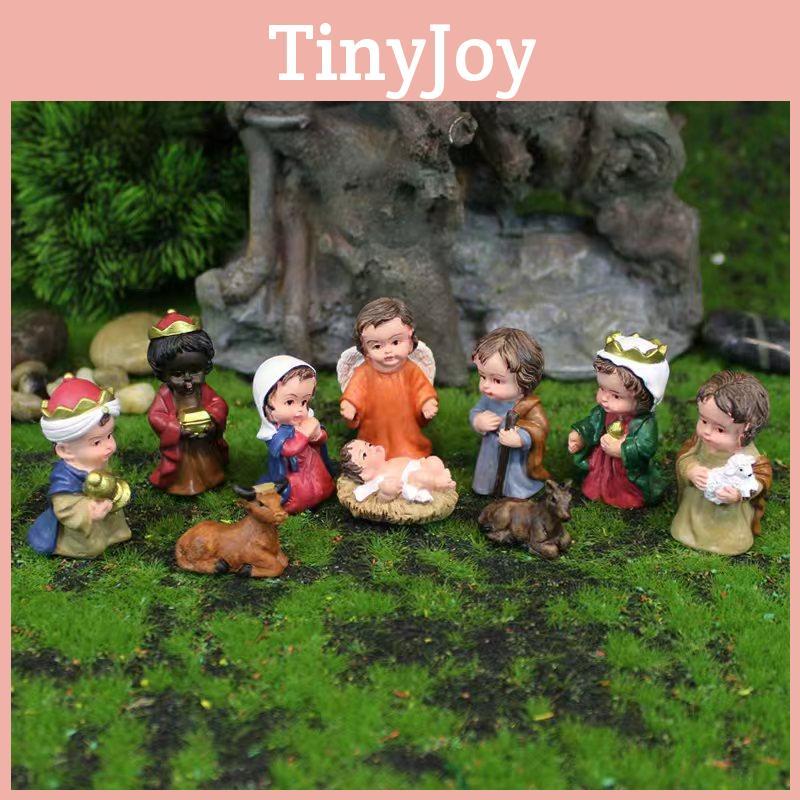 Figurines Creative Nativity Resin Craft With Artistic Touch For Holiday Gift