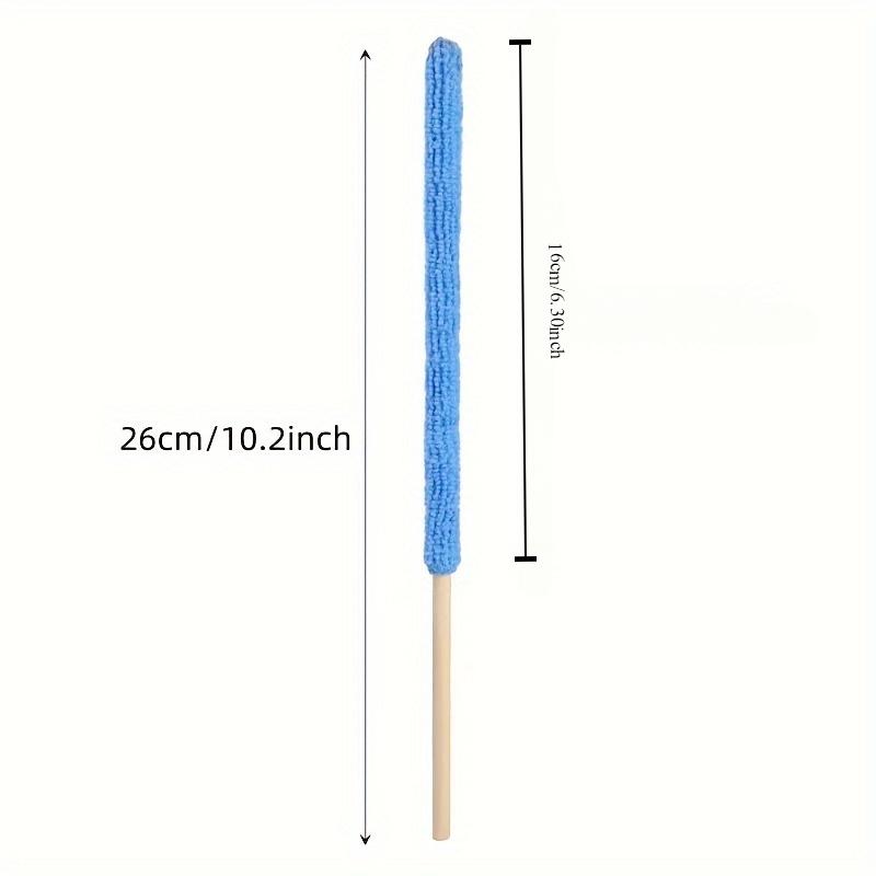 6pcs Microfiber Car Detail Cleaning Brush Long Handle Air Conditioner Blind Narrow Dust Collector Stick Auto Wash Cloth Brushes Tool