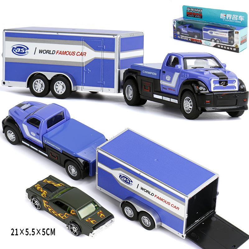 1:64 Scania Container Truck American Container Truck Alloy Diecast Model Car Mini GT Vehicle Toy Models Miniature Cars Birthday