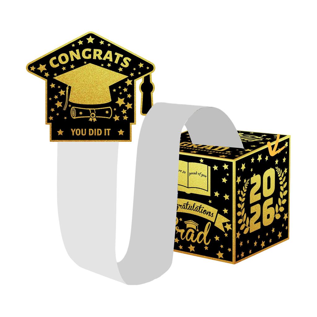 Graduation Theme, Money Gift Box, Party Game, Draw Money, Surprise Box Decoration, Paper Lottery Box