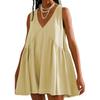Casual Sports V-neck Loose Vest Dress