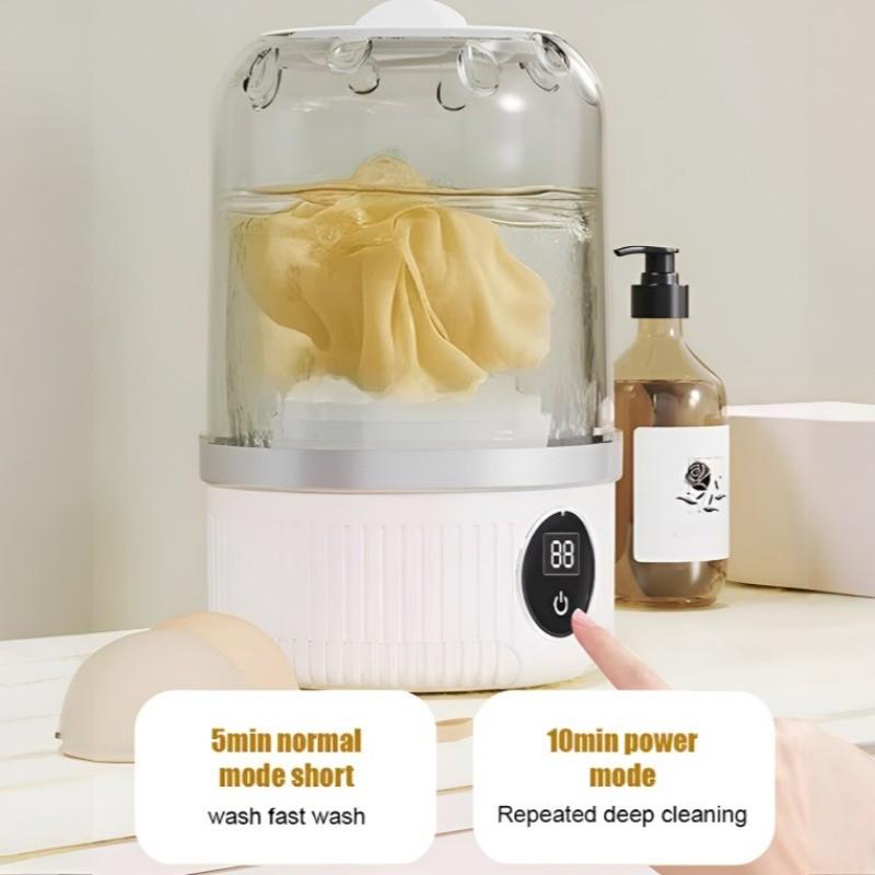 Portable Mini Electric Washer Small Travel Quickwashing Underwear Washing Machine Intelligent Identification Laundry Equipment