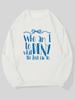 Men's Letter Print Design, Casual Round-Neck Sweatshirt for Man,Trendy Long Sleeve Top, Smooth Soft  Breathable, Suitable for Home and Outdoor