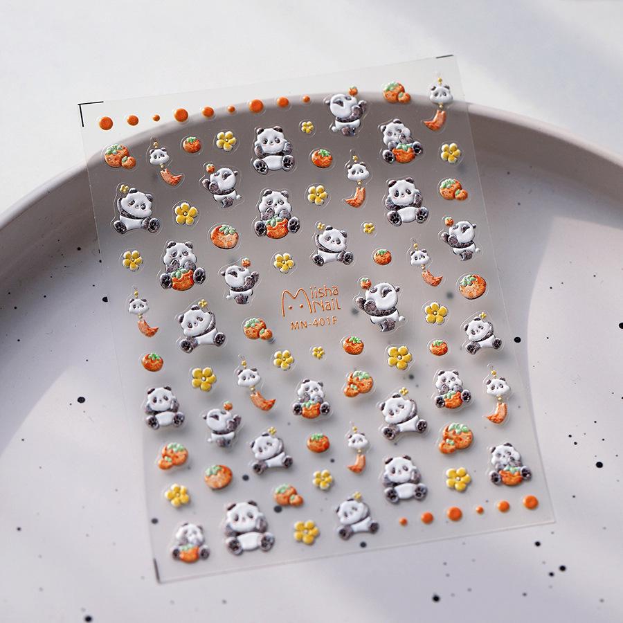 

TENSOR Милые мультяшные наклейки для ногтей с пандами MN-401F